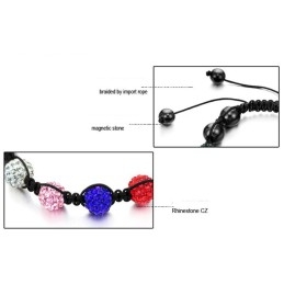 Pulsera De Cristal Con Forma De Bola Para Mujer, Con Especificaciones Completas