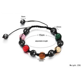 Conocida Por Su Excelente Calidad: Pulsera De Cristal Con Forma De Bola Para Mujer.