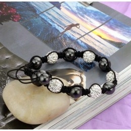 Pulsera De Cristal Con Forma De Bola Para Mujer De Calidad Superior