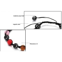 Pulsera De Cristal Con Forma De Bola Para Mujer De Calidad Superior