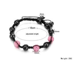Pulsera De Cristal Con Forma De Bola Para Mujer De Buena Reputación