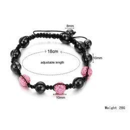 Pulsera De Cristal Con Forma De Bola Para Mujer, Calidad Y Cantidad Garantizadas