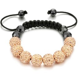 Pulsera De Cristal Con Forma De Bola Para Mujer, Fácil De Usar