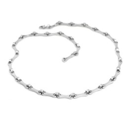Collar De Titanio Con Cóndilo Para Hombre