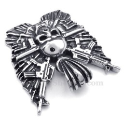 Collar Con Colgante De Calavera De Titanio (Cadena Gratis)