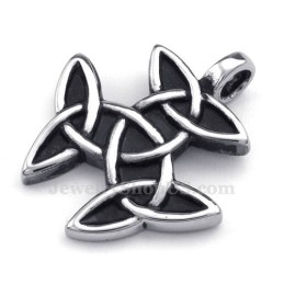 Collar Con Colgante De Nudo Celta De Titanio (Cadena Gratis)