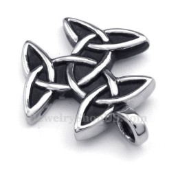 Collar Con Colgante De Nudo Celta De Titanio (Cadena Gratis)