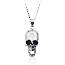 Nuevo Colgante De Titanio Con Calavera Humana Para Hombre (Cadena Gratis)