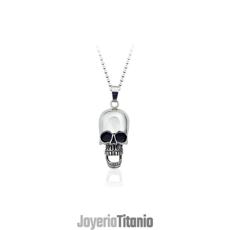 Nuevo Colgante De Titanio Con Calavera Humana Para Hombre (Cadena Gratis) Nuevo Colgante De Titanio Con Calavera Humana Para Hombre (Cadena Gratis)