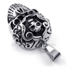 Elegante Collar Con Colgante De Calavera De Titanio (Cadena Gratis)