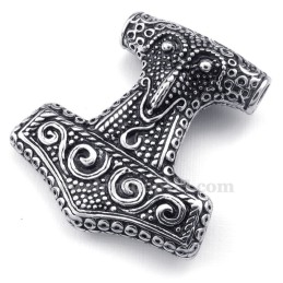 Collar Con Colgante De Martillo De Thor De Titanio (Cadena Gratis)