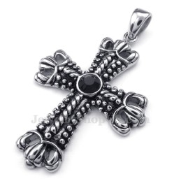 Collar Con Colgante De Cruz De Titanio (Cadena Gratis)