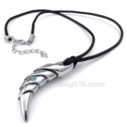 Collar Con Colgante De Garra De Titanio (Cadena Gratis)