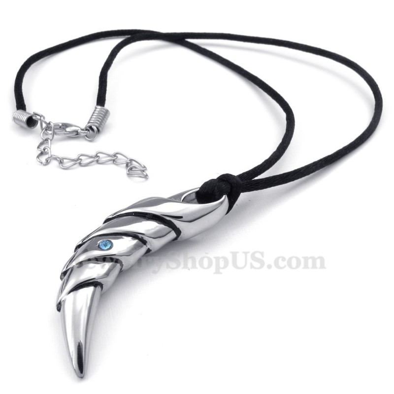 Collar Con Colgante De Garra De Titanio (Cadena Gratis)