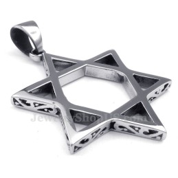 Collar Con Colgante De Titanio Con Personalidad De Estrella Hueca Para Hombre (Cadena Gratis)