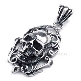 Exquisito Collar Con Colgante De Calavera De Titanio Para Hombre (Cadena Gratis)
