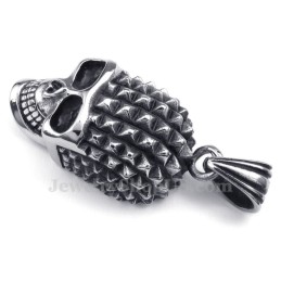 Collar Con Colgante De Calavera De Titanio (Cadena Gratis)