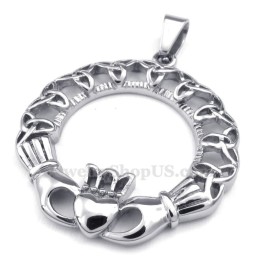 Collar Con Colgante De Nudo Celta De Titanio (Cadena Gratis)