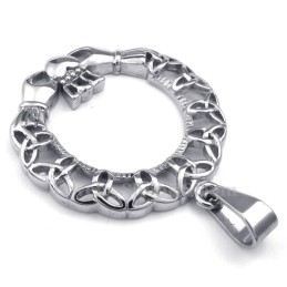 Collar Con Colgante De Nudo Celta De Titanio (Cadena Gratis)
