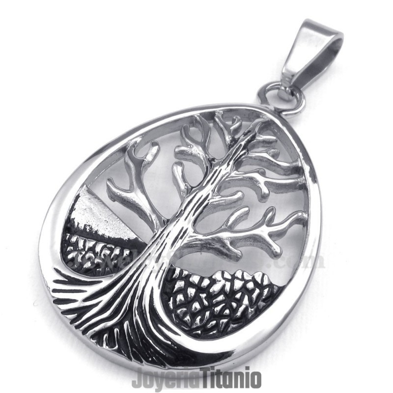 Collar De Titanio Con Colgante Del Árbol De La Vida (Cadena Gratis) Collar De Titanio Con Colgante Del Árbol De La Vida (Cadena Gratis)