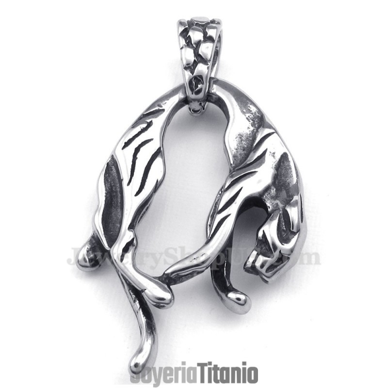Collar Con Colgante De León De Titanio (Cadena Gratis)