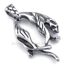 Collar Con Colgante De León De Titanio (Cadena Gratis)