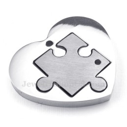 Collar De Titanio Con Colgante De Pareja Con Símbolo Y Signo (Cadena Gratis) (Un Par)