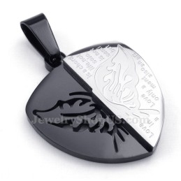 Collar Con Colgante De Mariposa De Titanio Para Parejas (Cadena Gratis) (Un Par)