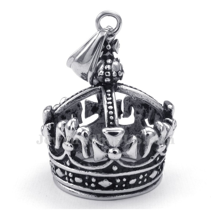 Collar Con Colgante De Titanio De La Corona Imperial (Cadena Gratis) Collar Con Colgante De Titanio De La Corona Imperial (Cadena Gratis)