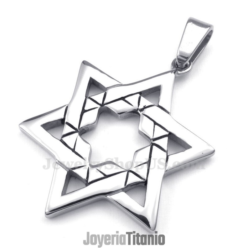 Collar Con Colgante De Estrella De La Suerte De Titanio (Cadena Gratis) Collar Con Colgante De Estrella De La Suerte De Titanio (Cadena Gratis)
