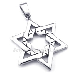Collar Con Colgante De Estrella De La Suerte De Titanio (Cadena Gratis)