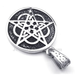 Collar Con Colgante De Estrella De Cinco Puntas De Titanio (Cadena Gratis)
