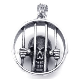 Collar Con Colgante De Calavera De Titanio (Cadena Gratis)