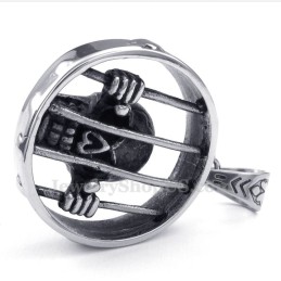 Collar Con Colgante De Calavera De Titanio (Cadena Gratis)