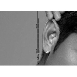 Pendientes De Titanio Cuadrados Blancos Puros