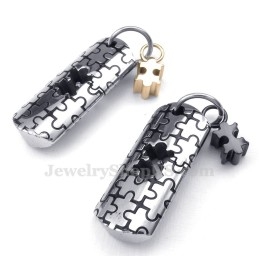 Collar Con Colgante De Pareja Con Símbolos De Titanio (Cadena Gratis) (Un Par)