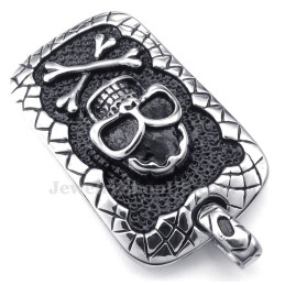 Collar Con Colgante De Calavera De Titanio (Cadena Gratis)