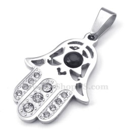 Exquisito Collar Con Colgante De Mano De Titanio (Cadena Gratis)