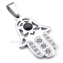 Exquisito Collar Con Colgante De Mano De Titanio (Cadena Gratis)