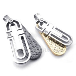 Collar De Titanio Con Colgante Para Parejas (Cadena Gratis) (Un Par)