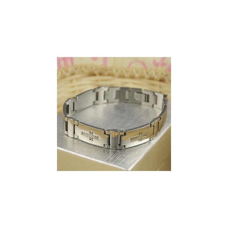 Pulseras Cruzadas De Titanio Para Hombre Pulseras Cruzadas De Titanio Para Hombre