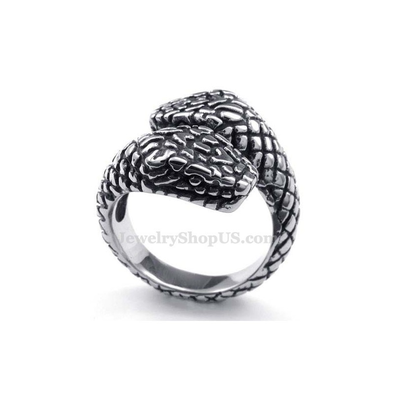 Anillo De Cobra De Titanio