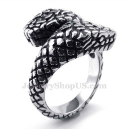Anillo De Cobra De Titanio