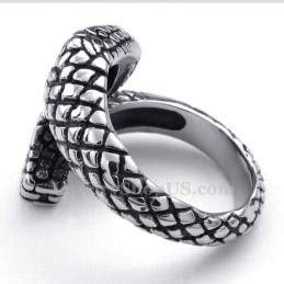 Anillo De Cobra De Titanio