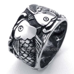 Anillo De Pez De Titanio