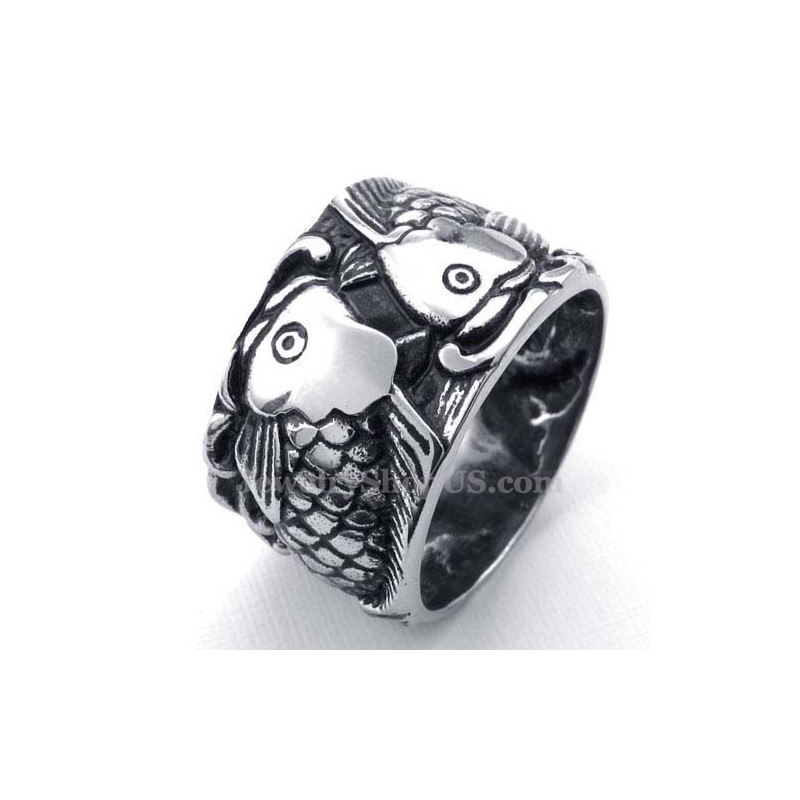 Anillo De Pez De Titanio Anillo De Pez De Titanio