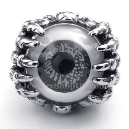 Anillo De Titanio Con Ojo Negro