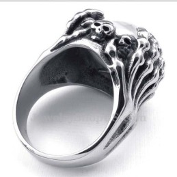 Anillo De Titanio Con Ojo Azul