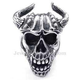Anillo De Calavera De Titanio
