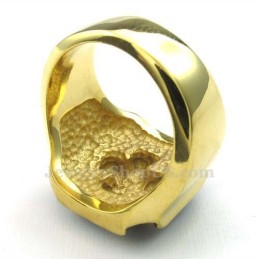 Anillo De Cruz De Titanio Y Oro
